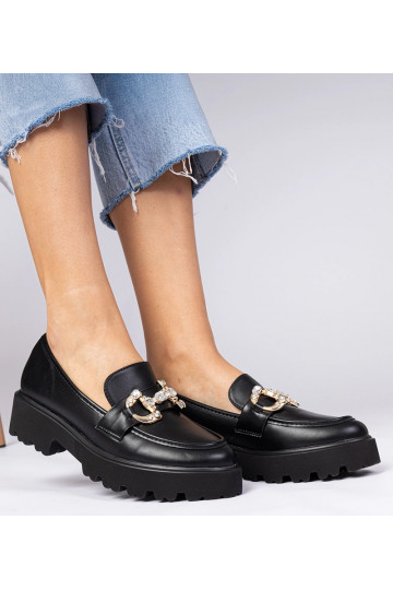 Zwarte elegante mocassins...