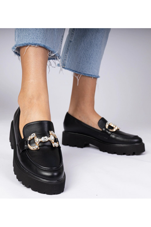 Zwarte elegante mocassins met...