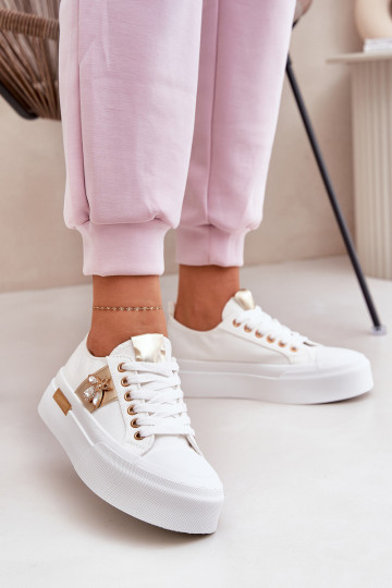 Vrijetijdsschoenen met platform Met sierlijk Detalem Initte kleur Annisae 2