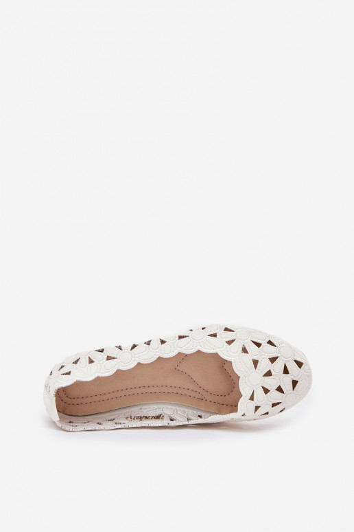 met elementen van opengeInerkt ballerinas Kinderen met glans Initte kleur Zindira