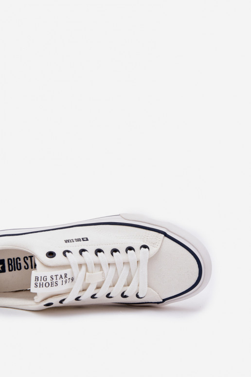 Lage heren casual schoenen Big Star NN174017 in wit