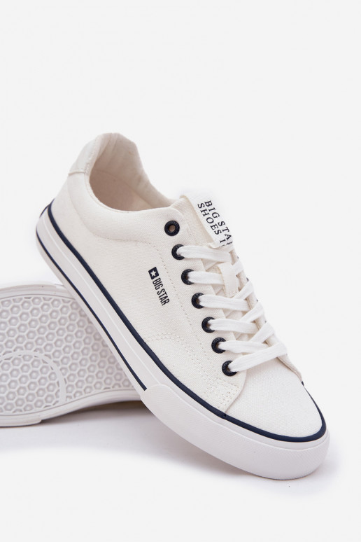 Lage heren casual schoenen Big Star NN174017 in wit