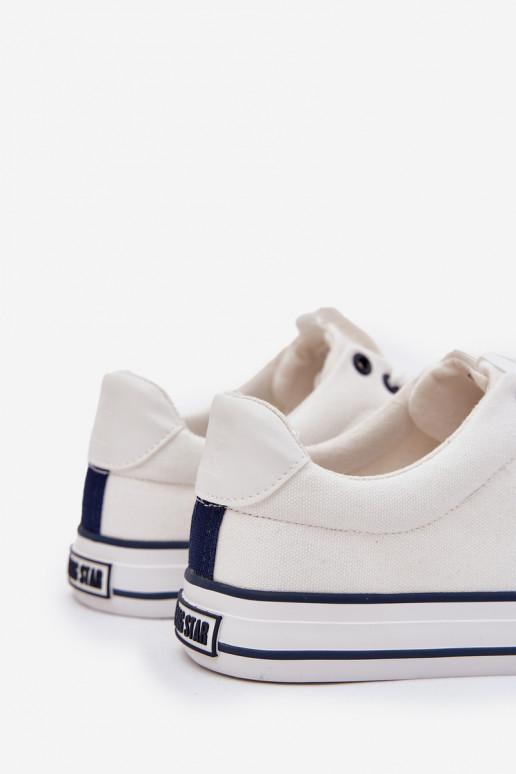 Lage heren casual schoenen Big Star NN174017 in wit