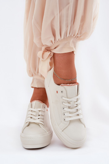 Vrijetijdsschoenen met platform van eco-leer Big Star RR274A297 IVORY 2