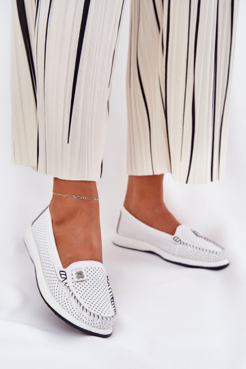 Leer dames mocassins S.Barski LR51-673 Initte kleur 2