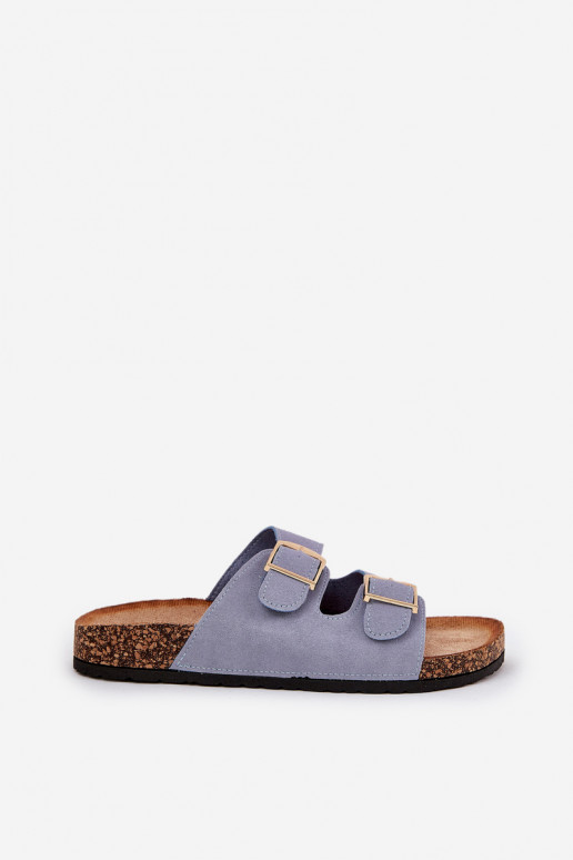 Damespantoffels met platform Ze gouden kleurmi met gespenmi blauIn Lisavionea Damespantoffels met platform Ze gouden kleurmi met gespenmi blauIn Lisavionea