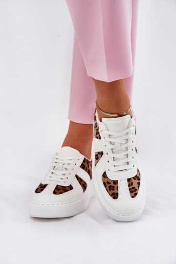 sneakers model schoenen dames met print en platform wit Įjungtativira 2