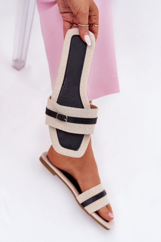 gelijk aan Damespantoffels met riemen I met gespen beige-zInart Zilina gelijk aan Damespantoffels met riemen I met gespen beige-zInart Zilina