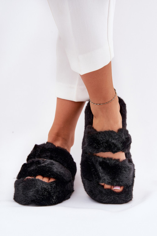 met bont Slippers Dames met platform zInart Talfedi met bont Slippers Dames met platform zInart Talfedi