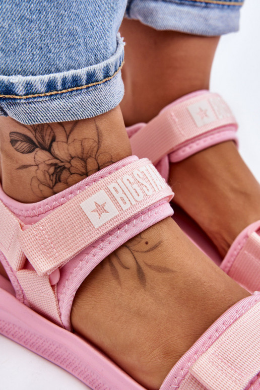 Dames Sportieve stijl sandalen Big Star LL274729 roze Dames Sportieve stijl sandalen Big Star LL274729 roze