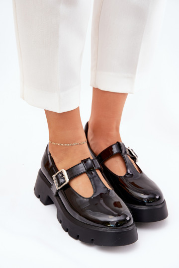 met lakeffect schoenen Dames met gespen met platform En platte hakken zInart Venda