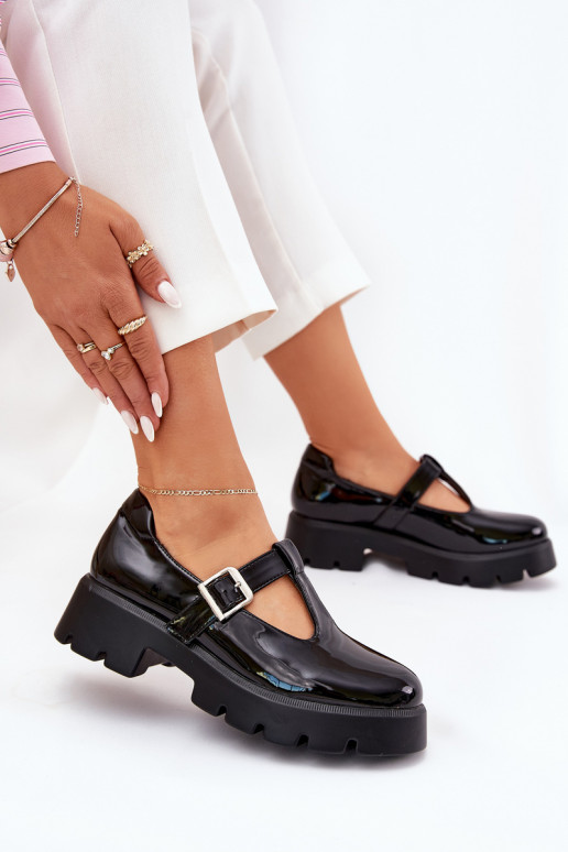 met lakeffect schoenen Dames met gespen met platform En platte hakken zInart Venda