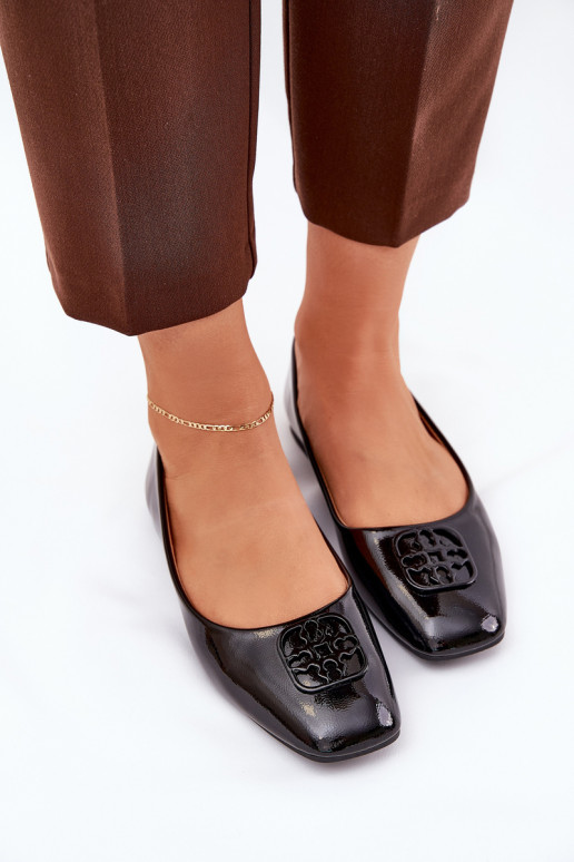 met lakeffect Elegante stijl Ballerinas Dames Met sierlijk Detalem Vinceza 17377 zInart met lakeffect Elegante stijl Ballerinas Dames Met sierlijk Detalem Vinceza 17377 zInart