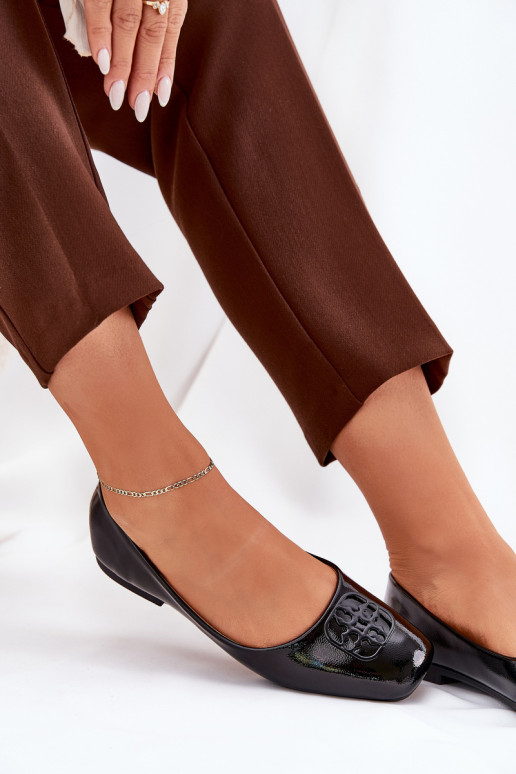 met lakeffect Elegante stijl Ballerinas Dames Met sierlijk Detalem Vinceza 17377 zInart met lakeffect Elegante stijl Ballerinas Dames Met sierlijk Detalem Vinceza 17377 zInart