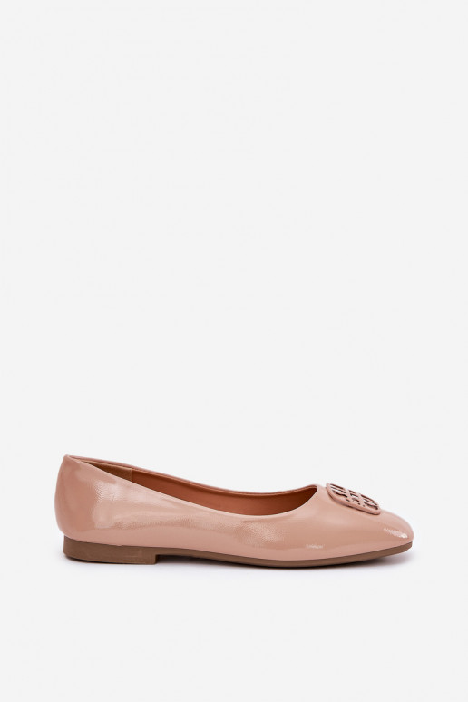 met lakeffect Elegante stijl Ballerinas Dames Met sierlijk Detalem Vinceza 17377 beige met lakeffect Elegante stijl Ballerinas Dames Met sierlijk Detalem Vinceza 17377 beige