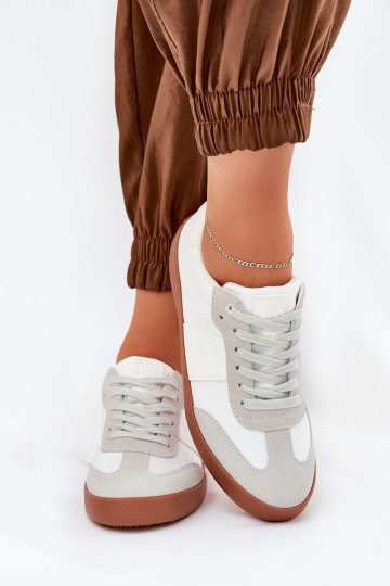 Dames sportieve schoenen Big Star RR274371 wit-grijs