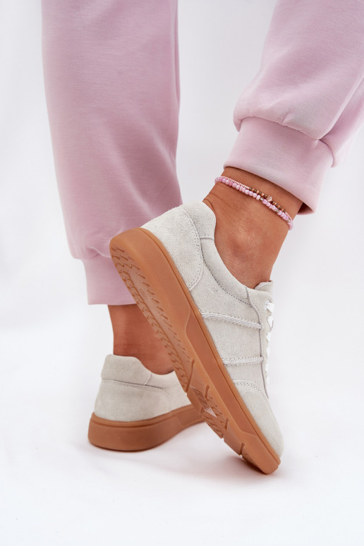 van suède Laag Sneakers model schoenen Dames grijs Paliana van suède Laag Sneakers model schoenen Dames grijs Paliana