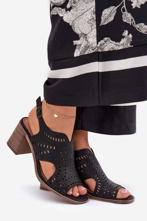 met elementen van opengeInerkt Damessandalen met hoge hakken zInart Tosine