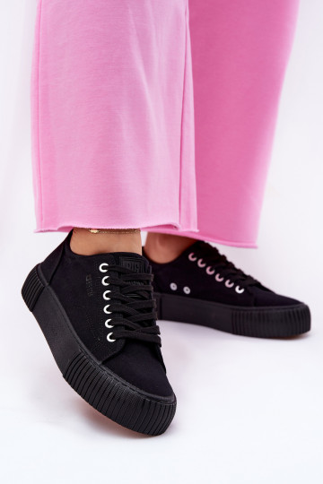 Heren zwarte casual schoenen Big Star RR274403 2