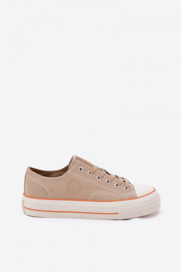 Heren zandkleurige casual schoenen met platform Big Star RR174323 2