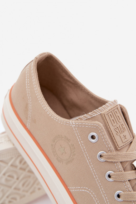 Vrijetijdsschoenen voor heren met platform Big Star RR174323 beige Vrijetijdsschoenen voor heren met platform Big Star RR174323 beige