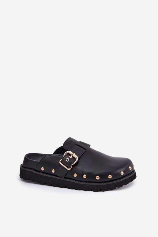 Leren pantoffels Klompen Dames met platform Big Star RR274A378 zInart