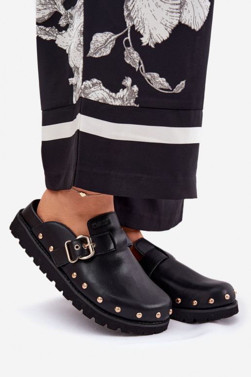 Leren pantoffels Klompen Dames met platform Big Star RR274A378 zInart