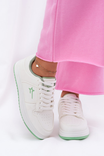 Dames witte sneakers Big Star RR274A246, Hi-Poly systeem 2