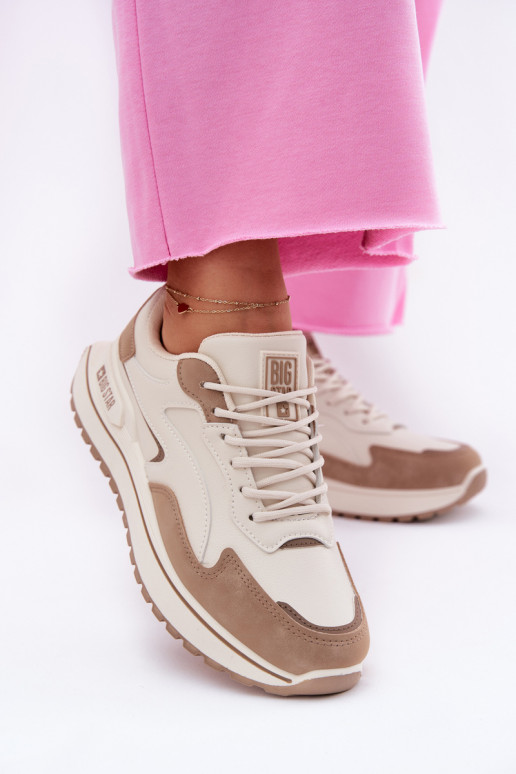 Sneakers model schoenen Dames Big Star RR274A216 HI-POLY SYSTEM beige Sneakers model schoenen Dames Big Star RR274A216 HI-POLY SYSTEM beige