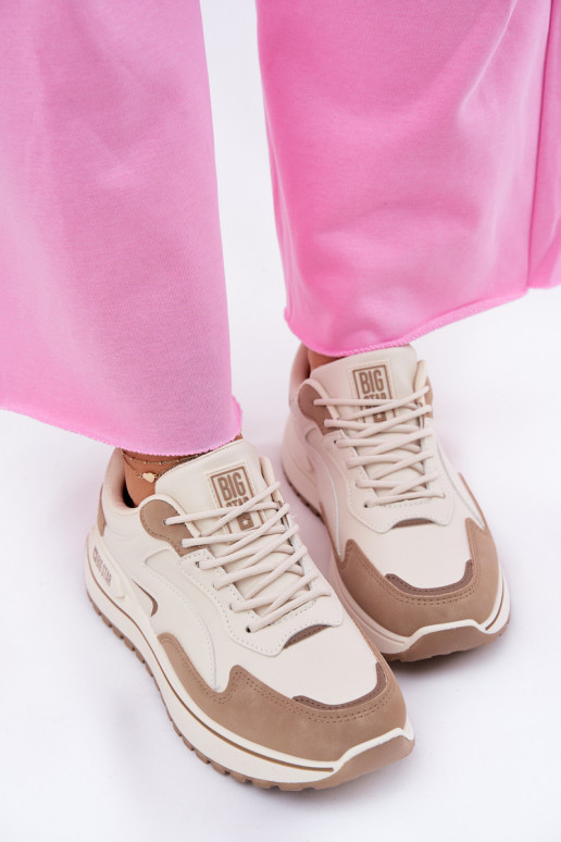 Sneakers model schoenen Dames Big Star RR274A216 HI-POLY SYSTEM beige Sneakers model schoenen Dames Big Star RR274A216 HI-POLY SYSTEM beige