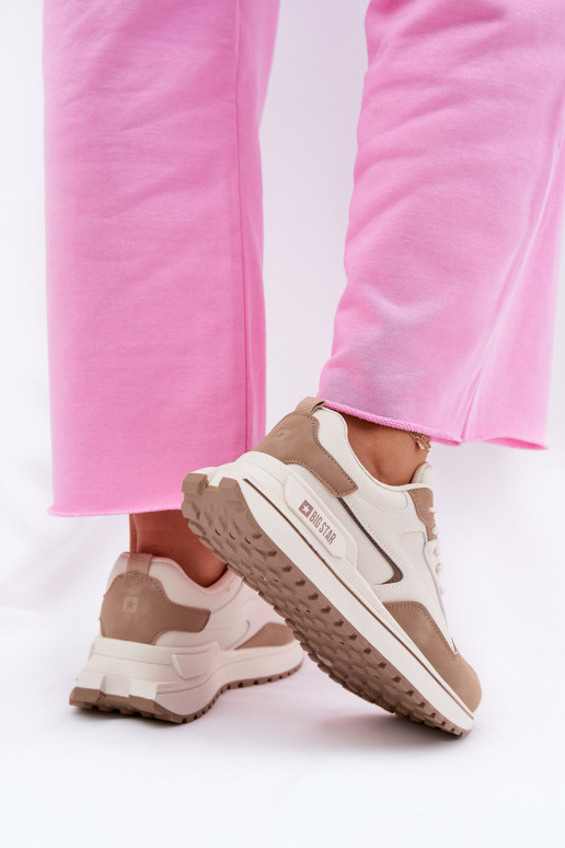 Sneakers model schoenen Dames Big Star RR274A216 HI-POLY SYSTEM beige Sneakers model schoenen Dames Big Star RR274A216 HI-POLY SYSTEM beige