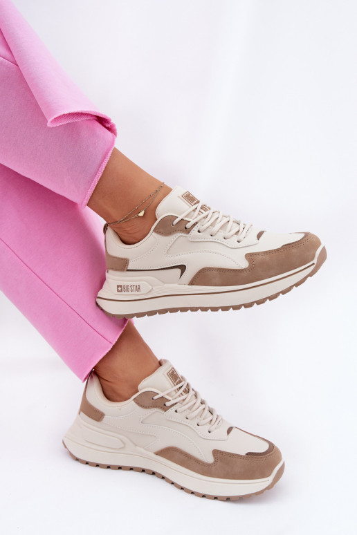 Sneakers model schoenen Dames Big Star RR274A216 HI-POLY SYSTEM beige Sneakers model schoenen Dames Big Star RR274A216 HI-POLY SYSTEM beige