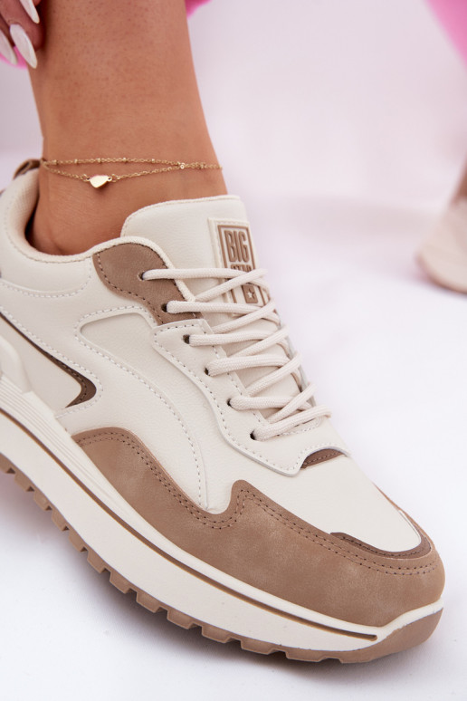 Sneakers model schoenen Dames Big Star RR274A216 HI-POLY SYSTEM beige Sneakers model schoenen Dames Big Star RR274A216 HI-POLY SYSTEM beige