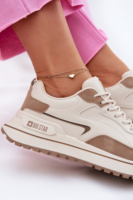 Sneakers model schoenen Dames Big Star RR274A216 HI-POLY SYSTEM beige Sneakers model schoenen Dames Big Star RR274A216 HI-POLY SYSTEM beige