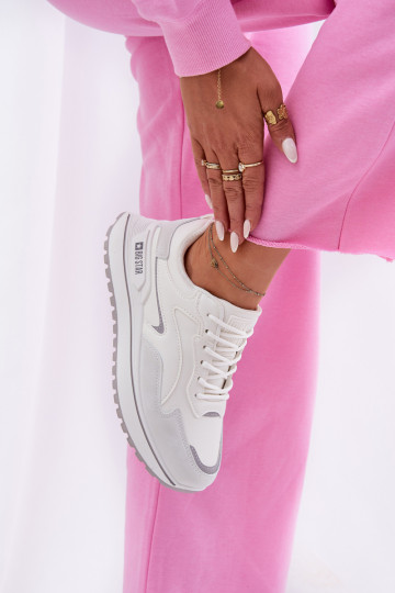 Dames witte sneakers Big Star RR274A213, Hi-Poly systeem 2