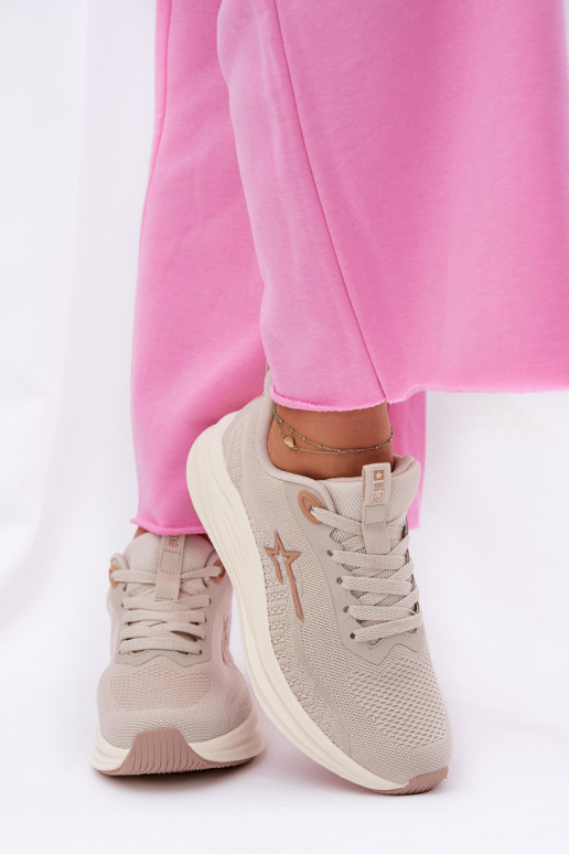 sportschoenen Sneakers model schoenen Dames Big Star RR274A145 HI-POLY SYSTEM beige sportschoenen Sneakers model schoenen Dames Big Star RR274A145 HI-POLY SYSTEM beige