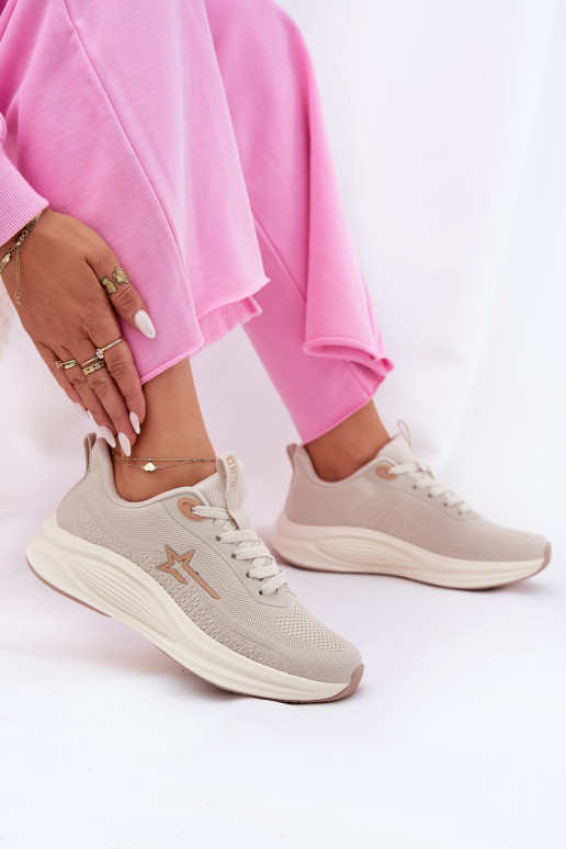 sportschoenen Sneakers model schoenen Dames Big Star RR274A145 HI-POLY SYSTEM beige sportschoenen Sneakers model schoenen Dames Big Star RR274A145 HI-POLY SYSTEM beige