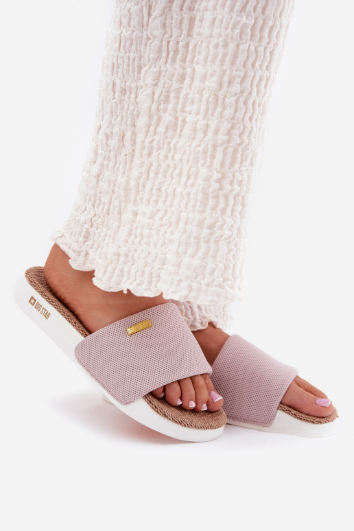 Damespantoffels Big Star RR274A105 Lichtroze tint Damespantoffels Big Star RR274A105 Lichtroze tint