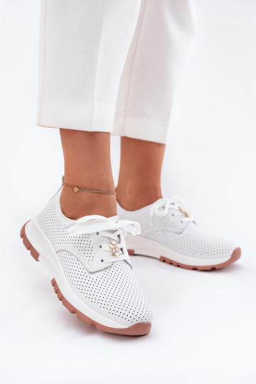 Leer schoenen Dames Z Przypinką Artiker 54C1810 Initte kleur