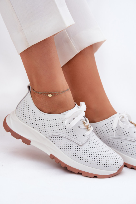 Leer schoenen Dames Z Przypinką Artiker 54C1810 Initte kleur