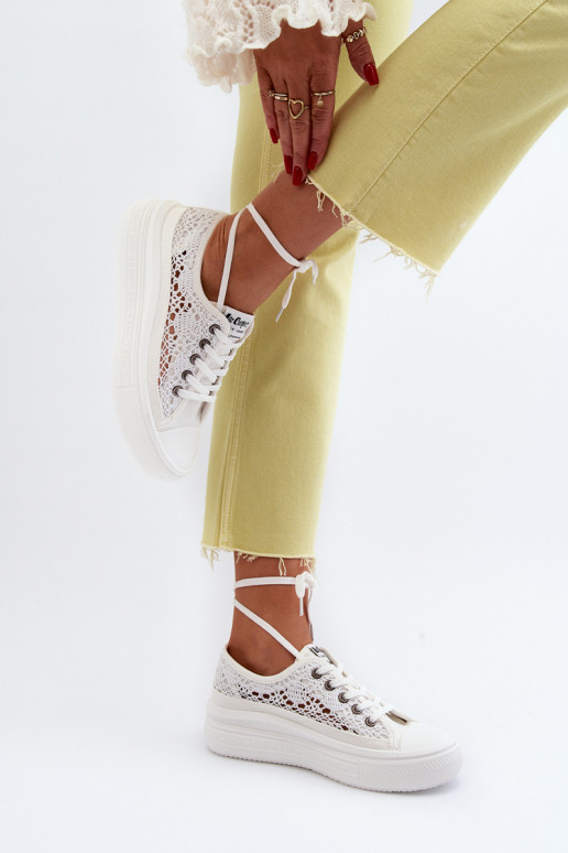 met kantmotieven Vrijetijdsschoenen Lee Cooper LCIN-23-44-1617 Initte kleur