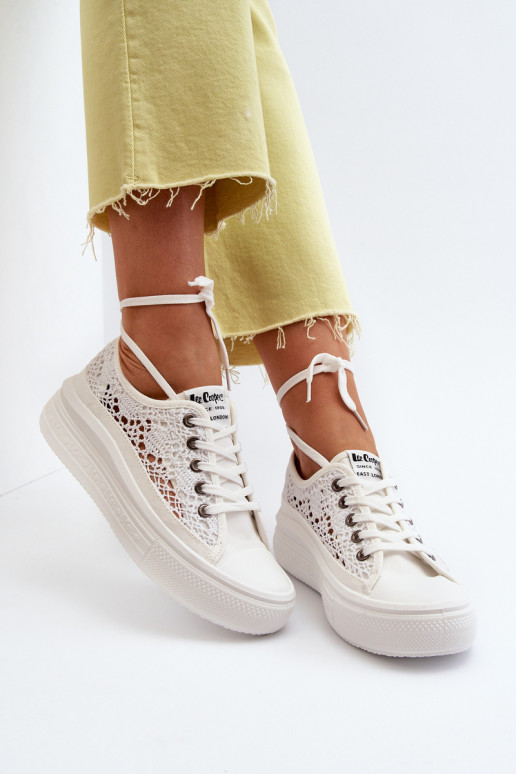 met kantmotieven Vrijetijdsschoenen Lee Cooper LCIN-23-44-1617 Initte kleur