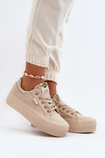 Vrijetijdsschoenen met platform Lee Cooper LCIN-24-31-2181 beige 2