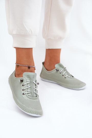 schoenen Dames Gemaakt van natuurlijk leer Artiker 54C0833 licht groen