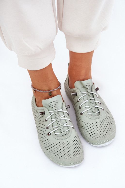 schoenen Dames Gemaakt van natuurlijk leer Artiker 54C0833 licht groen