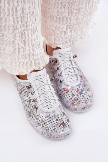 schoenen Dames Gemaakt van natuurlijk leer Met patroon Artiker 56C2688 Initte kleur