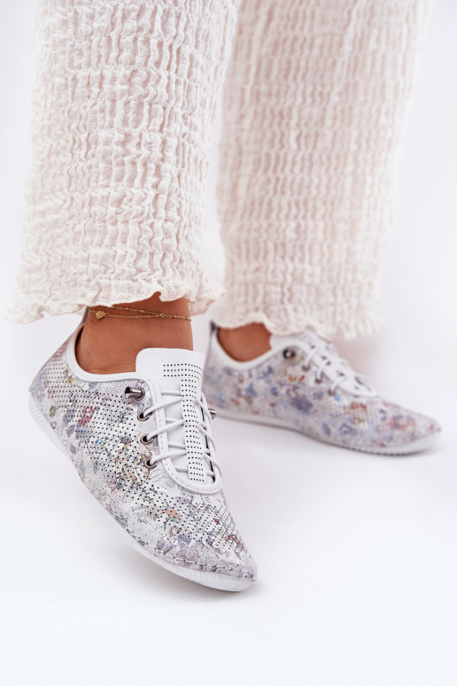 schoenen Dames Gemaakt van natuurlijk leer Met patroon Artiker 56C2688 Initte kleur