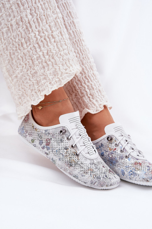 schoenen Dames Gemaakt van natuurlijk leer Met patroon Artiker 56C2688 Initte kleur