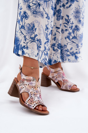 Dames perforated hoge hakken in verschillende kleuren Tosine