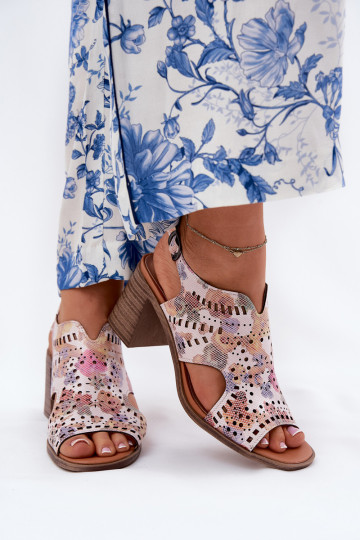 Dames perforated hoge hakken in verschillende kleuren Tosine 2